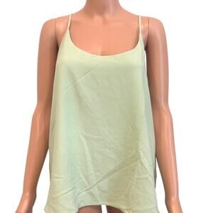 new Nordstrom XL cami top mint flounce drapey TS 307848